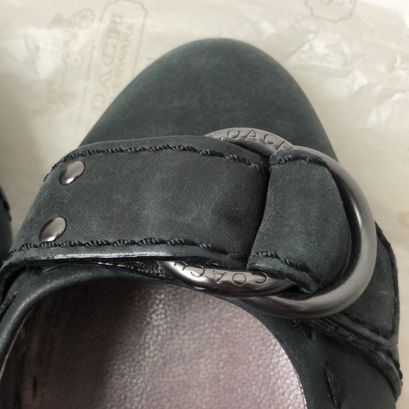 Coach Millie vintage wax black leather wedge heel - Picture 3 of 6